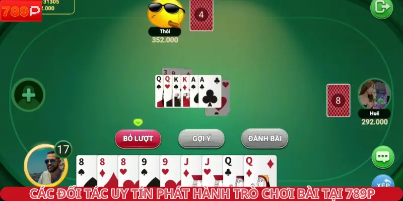 Các đối tác uy tín phát hành trò chơi bài tại 789P